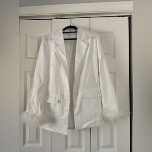 NWOT white blazer size small